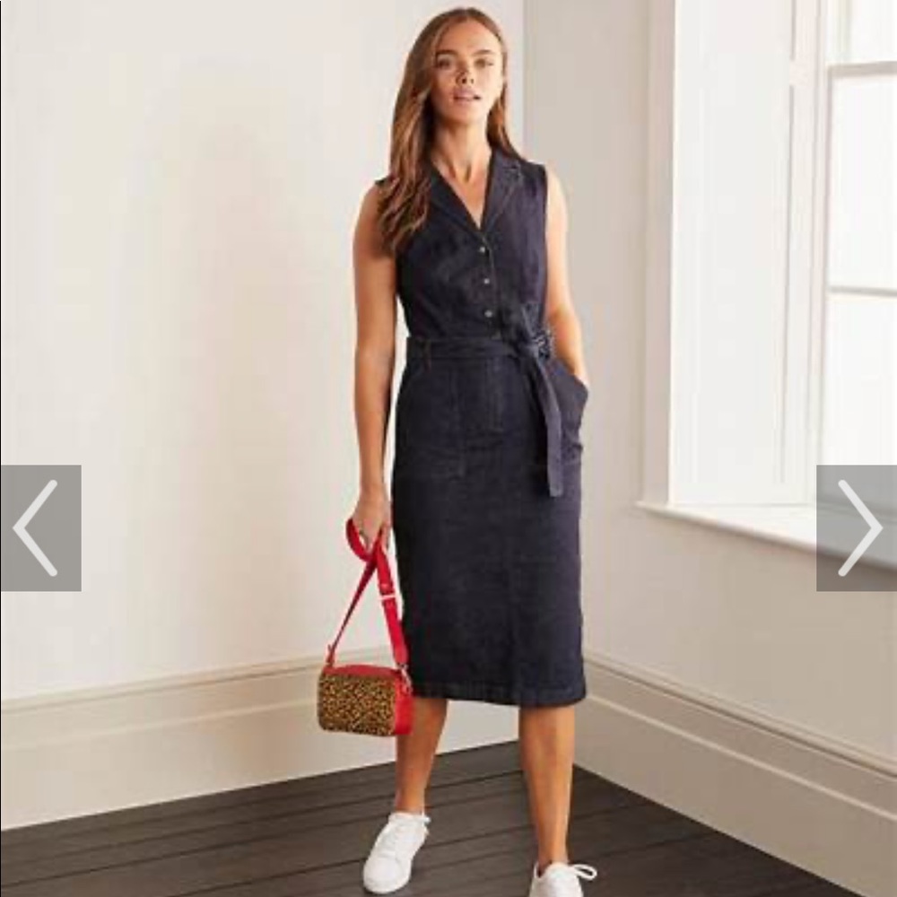 Boden Edith Indigo dress